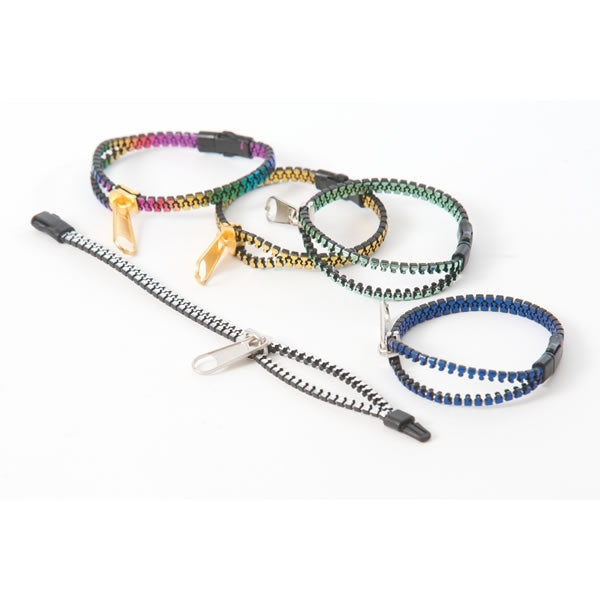 Coloured Zipper Bracelet