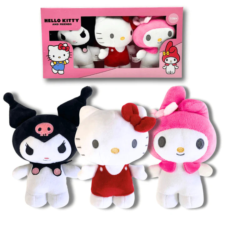Hello Kitty Gift Set 16 CM Standing Hello Kitty, Kuromi & Melody RH