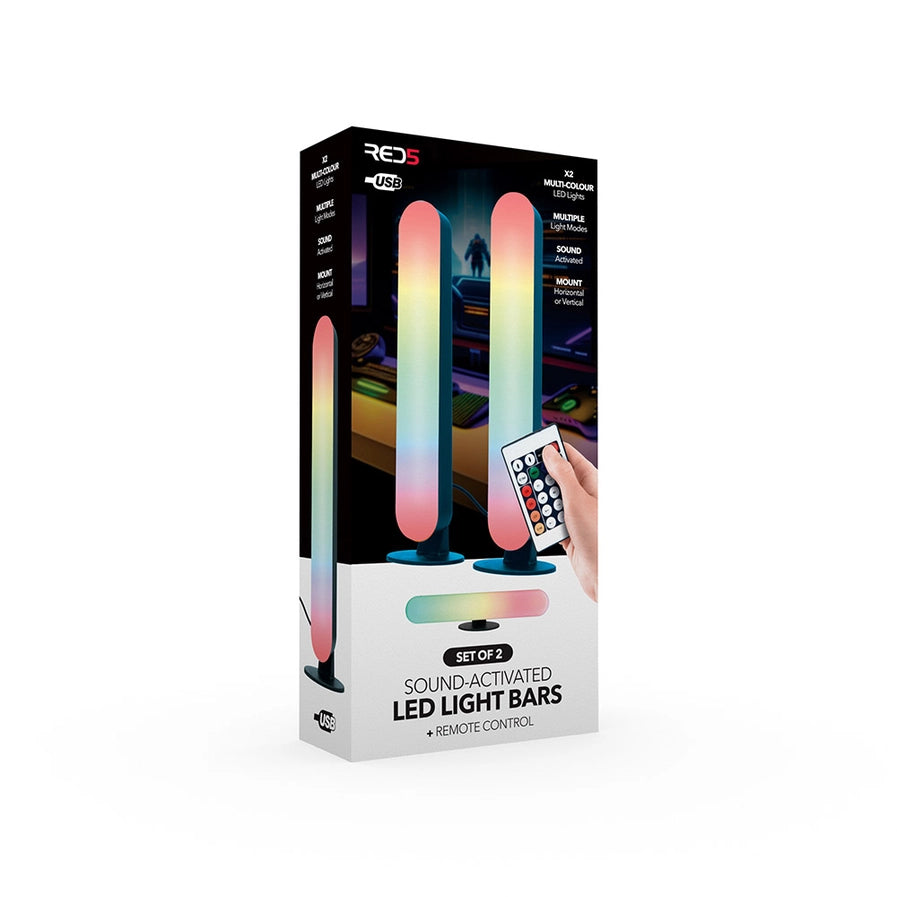 Set of 2 Sound Activated Led Light Bars