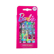 BARBIE CORE PRESS ON NAILS PK 24
