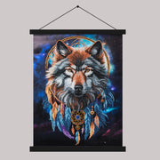 Enchanted Wolf Crystal Art Scroll Kit 40x50cm
