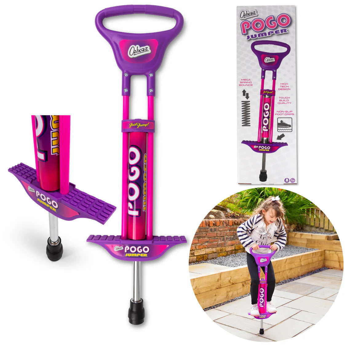 PINK PURPLE POGO STICK