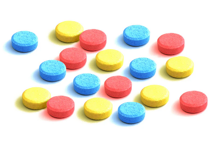 BAFF WATER COLOURS - 36G – 6 x 3 PACK - MIXED COLOURS