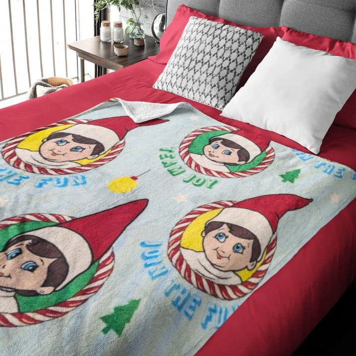The Elf on The Shelf® "Team Joy - Join the Fun" Throw Fleece Blanket (Limited Edition)