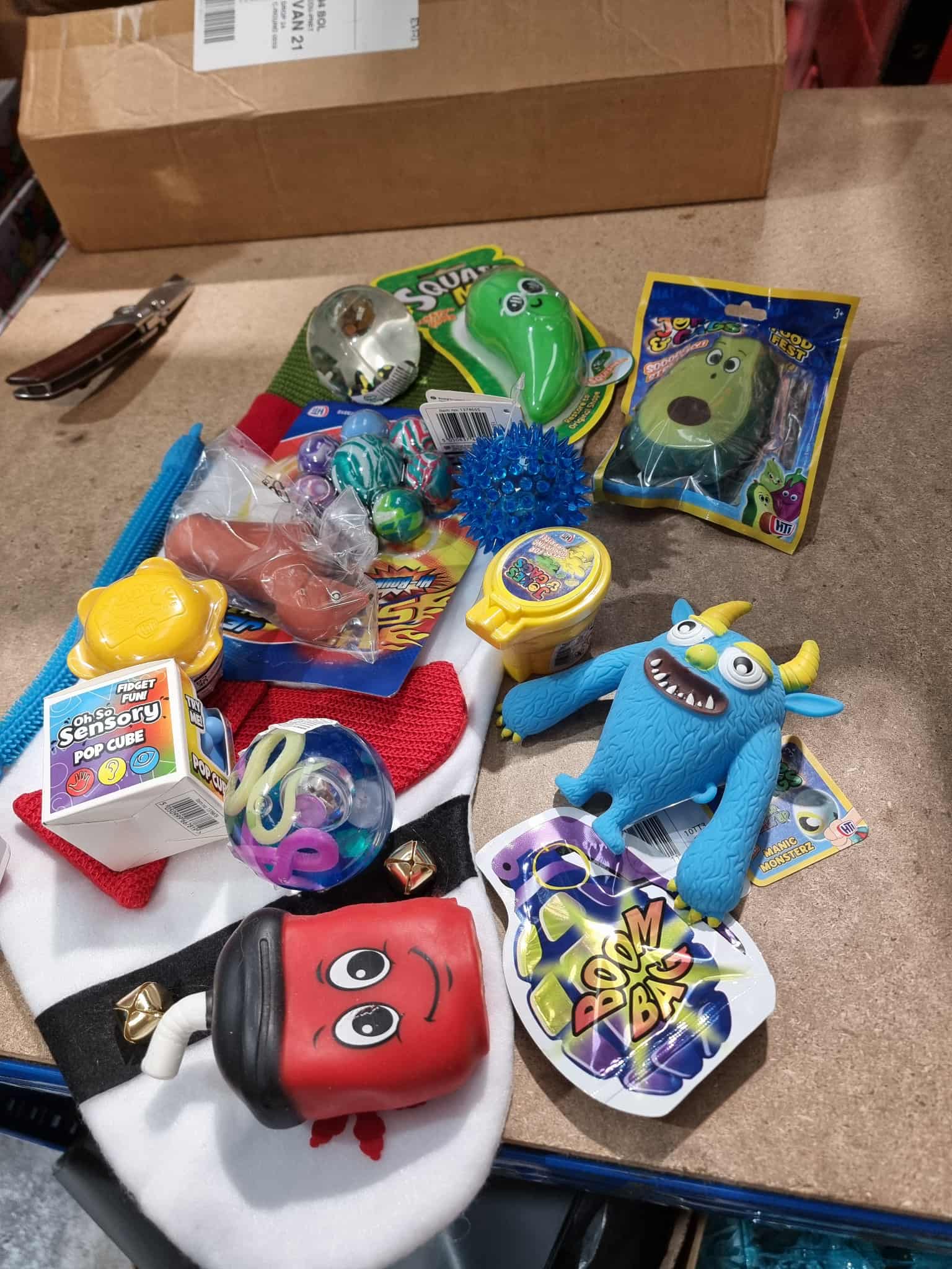 Stocking full or sensory toys RH