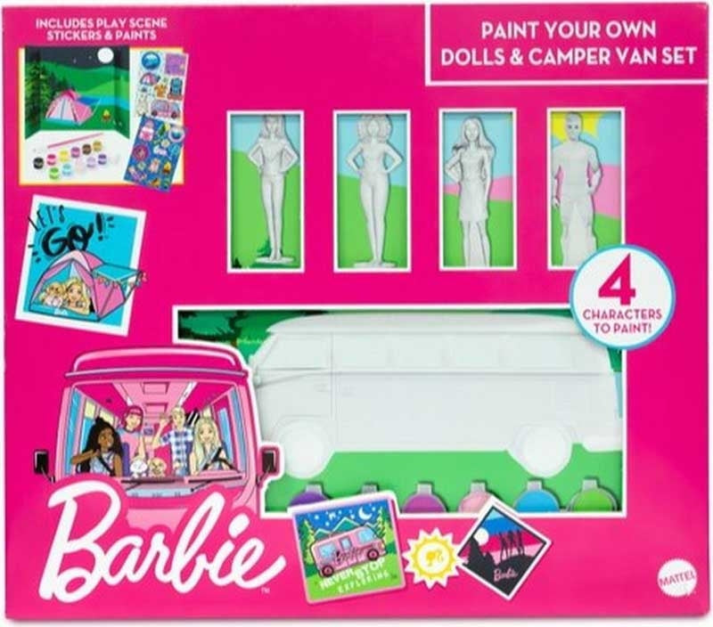 BARBIE CAMPER VAN PAINT SET