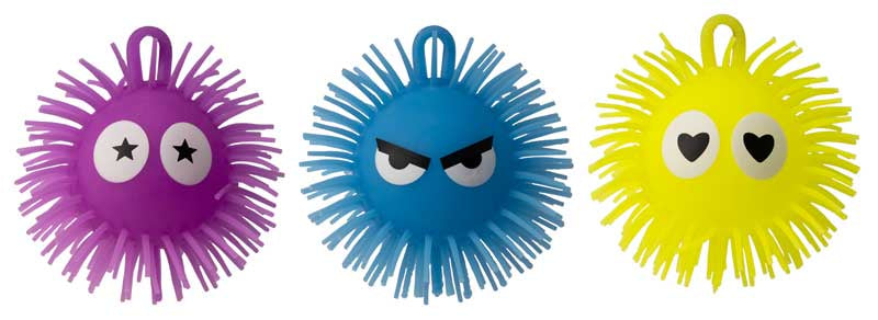 FLUFFEEZ LIGHT UP - 4 INCH PUFFER BALL ASSORTED Box of 24